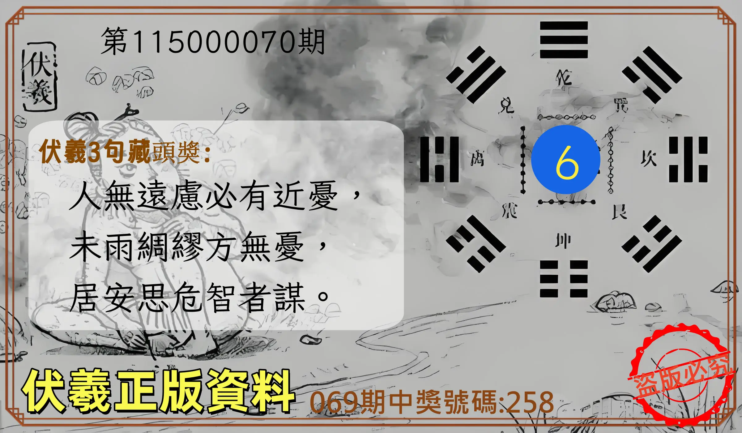 3星彩第115000070期(03/19)伏羲正版資料