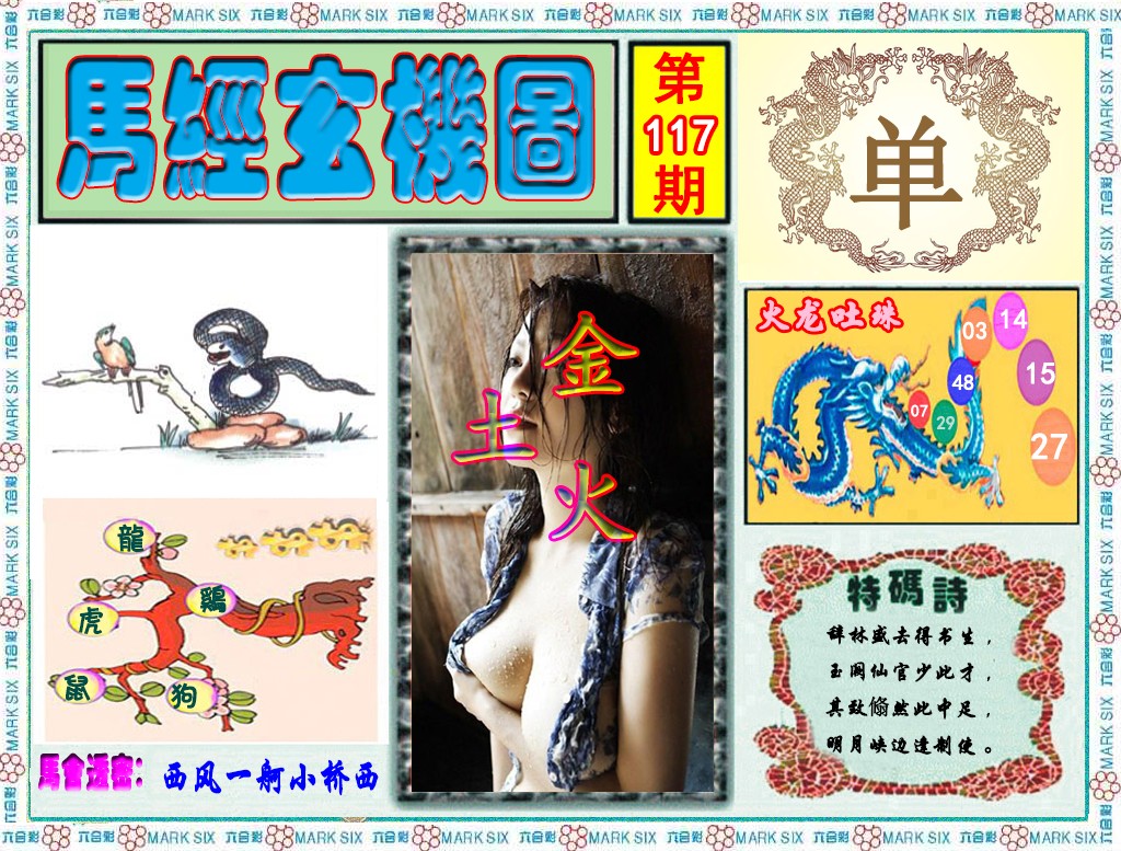 六合彩117期马经玄机图（荐）